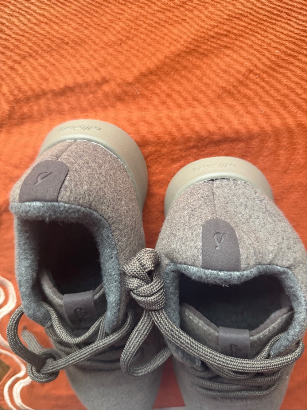 allbirds Kids Gray Wool Slip-On Lace Shoes
